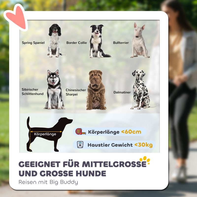 Lemmikkirattaat koiralle ja kissalle, teräsrunko, kokoon taitettava, punainen/musta