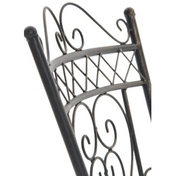 Sheela-tuolipari: tyylikäs rautainen puutarhatuoli antiikkipatinalla