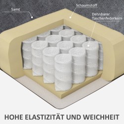 Lepotuoli jalkatuella ja keinutoiminnolla, teräsrunko, 88x96x108 cm, tummanharmaa