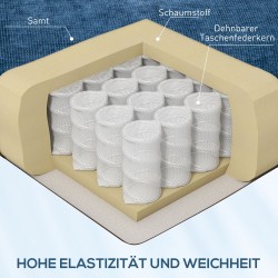 Lepotuoli jaloilla ja jalkatuella, kääntyvä ja keinutoiminto, teräsrunko 88x96x108 cm, tummansininen