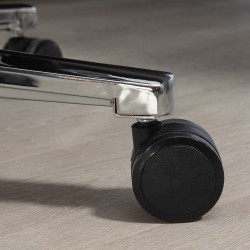 Ergonominen työtuoli keinonahkaa, kallistuva ja korkeussäädettävä, 63x71x123–129 cm, vaaleanharmaa/musta