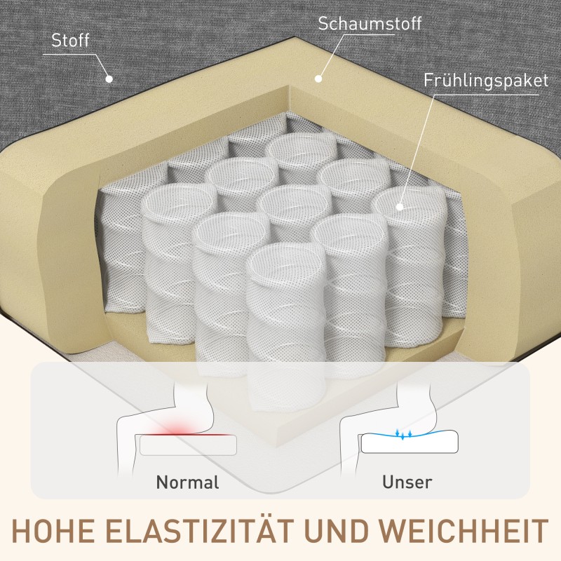 Hierova lepotuoli ja keinutuoli, kallistuva ja kääntyvä, kangas, tummanharmaa