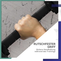 Käsipainosetti 2-in-1 säädettävä 20 kg, pitkä- ja käsipaino, muovipäällysteinen, musta/vihreä