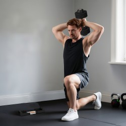 Säädettävä käsipaino kotitreeniin 7–24 kg, teräs ja ABS, musta, 1 kpl säilytysalustalla