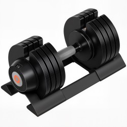 Säädettävä käsipaino kotitreeniin 6 20 kg teräs ja muovi liukumaton kahva musta yksittäinen
