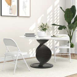 Taittotuolisetti toimistoon ja odotustilaan, teräsrunko ja keinonahka, 2 kpl, valkoinen