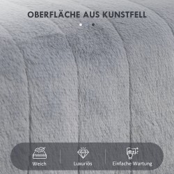 Penkkisohva keinoturkis ja metallijalat 82x30x47 cm harmaa/musta