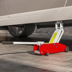 Hydraulinen hallitunkki autoille ja SUV-malleille 2 t 12–30 cm teräs punainen-harmaa