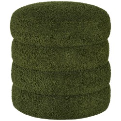 Pyöreä rahi teddyfleece verhoilulla 40 x 45 cm 120 kg vihreä