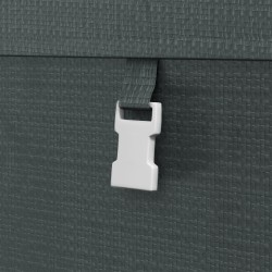 Ulkosäilytyssuoja polkupyörille ja puutarhatarvikkeille, teräsrunko, 1,2 x 1,8 x 1,6 m, tummanharmaa