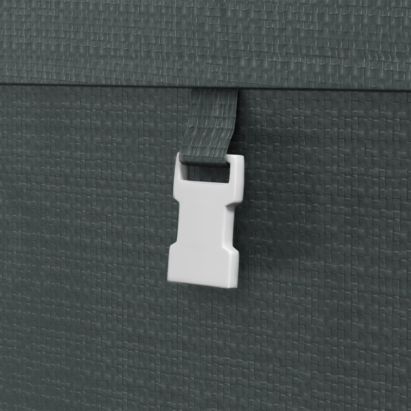 Ulkosäilytyssuoja polkupyörille ja puutarhatarvikkeille, teräsrunko, 1,2 x 1,8 x 1,6 m, tummanharmaa