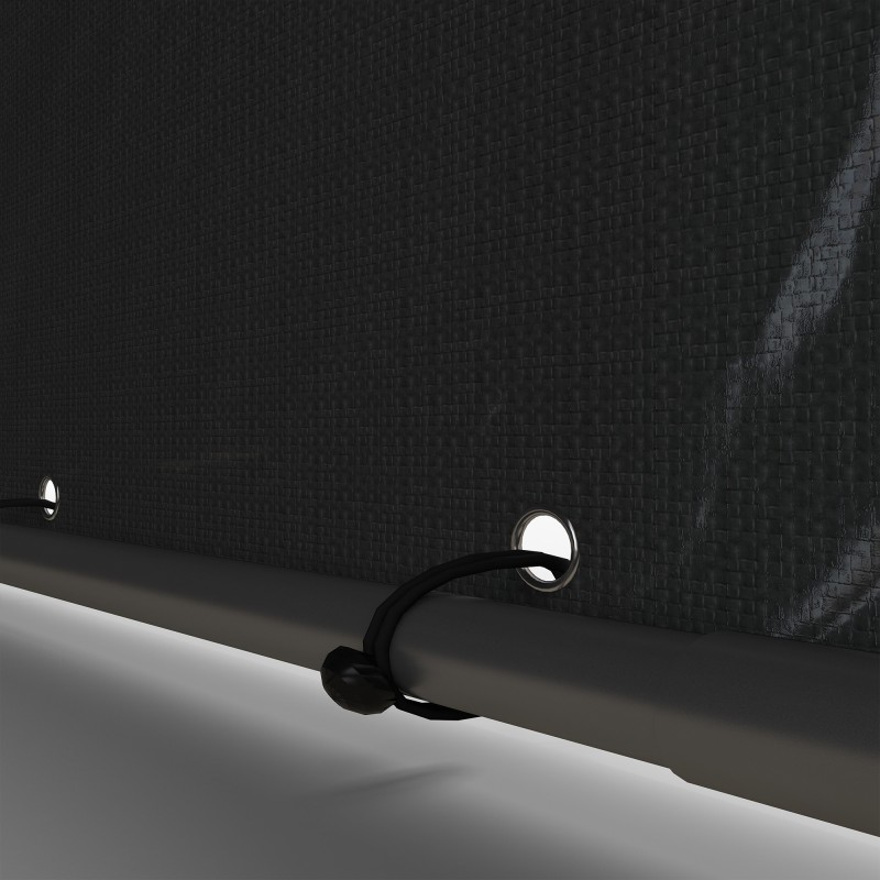 Varastoteltta ulkokäyttöön polkupyörille ja moottoripyörälle, galvanoitu teräs, 160 x 218 x 172 cm, tummanharmaa