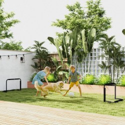 Jalkapallomaalisetti 2 kpl taitettava minimaali metallirunko 90 x 36 x 60 cm musta