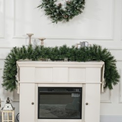 Jouluköynnös sisustukseen 1,8 m, 160 oksankärkeä, muovi/metalli, vihreä