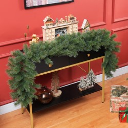 Jouluköynnös sisustukseen 1,8 m, 160 oksankärkeä, muovi/metalli, vihreä