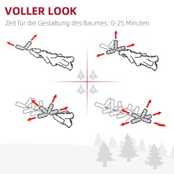 Tekokuusi 180 cm Ø90 cm, vihreä, muovi ja metalli, metallijalka