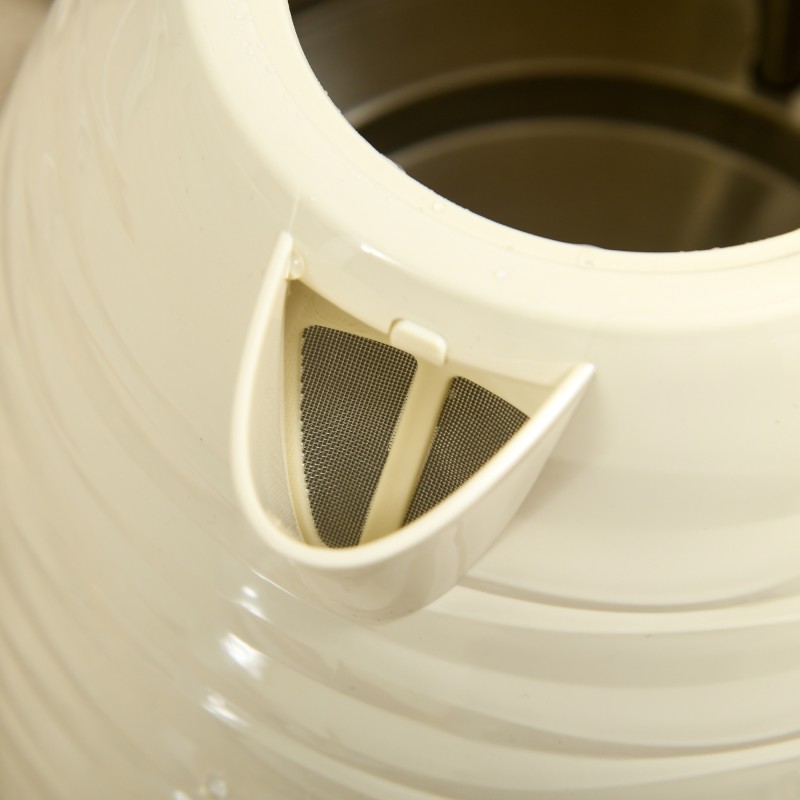 Vedenkeitin ja leivänpaahdin 2-in-1 aamiaissetti, 1,7 L, 4 viipaletta, 7 paahtoastetta, beige