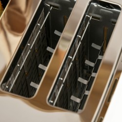 Leivänpaahdin ja vedenkeitin 2-in-1 -setti, 4 viipaletta, 1,7 L, 7 paahtoastetta, kermanvalkoinen