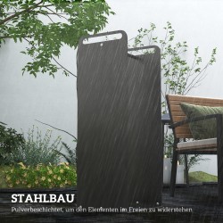 Polttopuuteline kantokahvoilla, teräs, 37x30x90 cm, 30 kg, musta