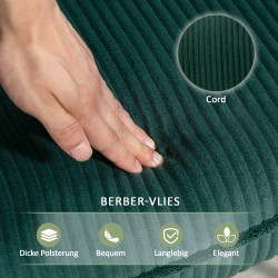 Keinutuoli vauvanhoitoon, teräsrunko ja pyökkikuvut, paksu pehmuste, kantavuus 120 kg, tummanvihreä