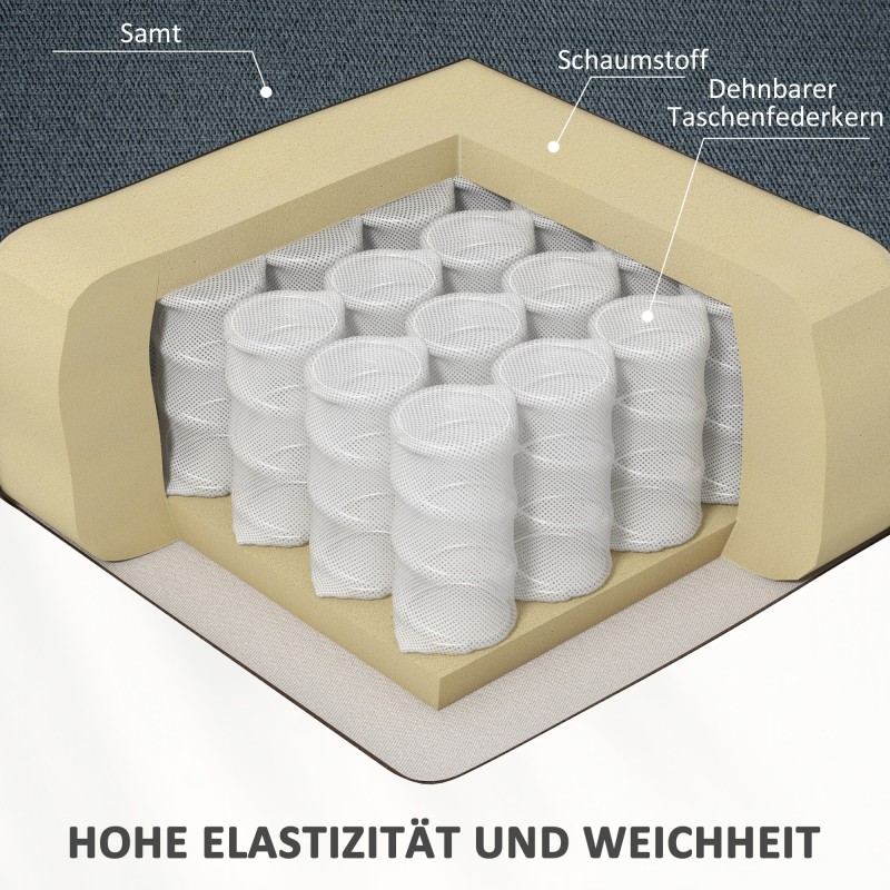 Sähkötoiminen nousuavusteinen lepotuoli, samettikangas, 92x94x105 cm, harmaa