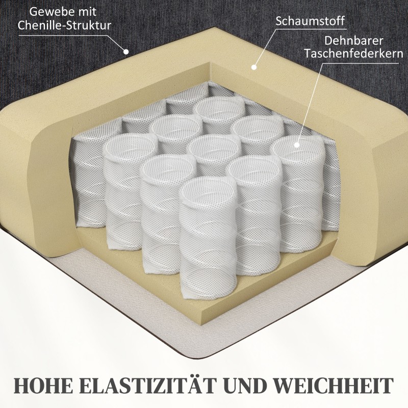 Sähköinen lepotuoli nousuavustuksella, hieronta- ja lämpötoiminto, USB-liitännät, tummanharmaa