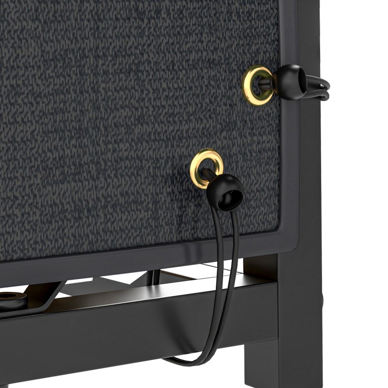 Polttopuutelineen suojus 2 kpl, 600D Oxford-polyesteri, 148 x 62 cm, musta