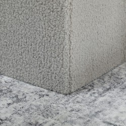 Säilytyspenkki olohuoneeseen ja makuuhuoneeseen, taitettava 76x38x38 cm, 84 L, vaaleanharmaa