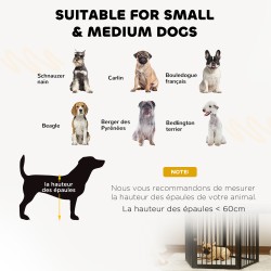 Koiran aitaus sisäkäyttöön, 5 teräspaneelia, taittuva koira-aitaus, musta