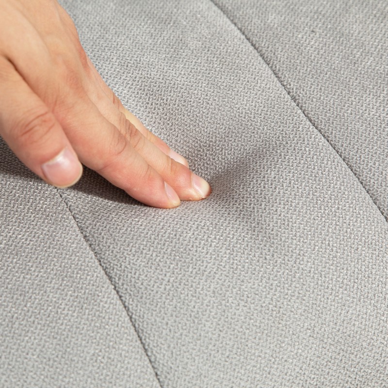 Keinutuoli leveällä istuimella ja lanneltyynyllä, kumipuurunko, 65x90x98 cm, harmaa