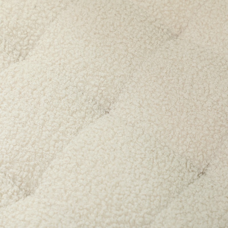 Säilytysrahi olohuoneeseen, puujalat, Ø45 x 41 cm, 40,5 L, kermanvalkoinen