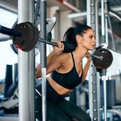 Painolevysarja 15 kg kotitreeniin, 4 kpl (2 x 5 kg, 2 x 2,5 kg), 2,5 cm reiällä, musta