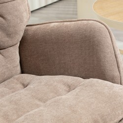 Keinutuoli lepotuoli sisäkäyttöön, pyökkirunko, leveä istuin, korkea selkänoja, ruskea, kantavuus 120 kg