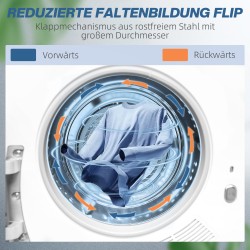 Kuivausrumpu UV-desinfioinnilla, kompakti, 4 kg, ruostumaton teräs, valkoinen