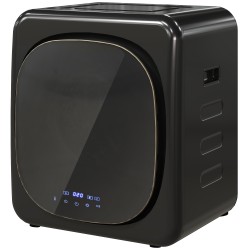 Kompakti rumpukuivain UV desinfioinnilla 4 kg ruostumaton teräs musta