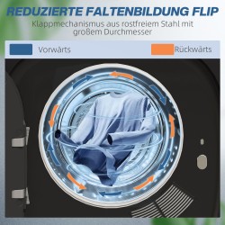 Kompakti rumpukuivain UV-desinfioinnilla, 4 kg, ruostumaton teräs, musta