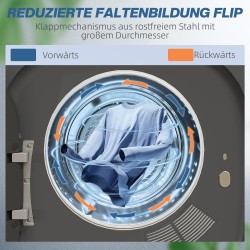 Kuivausrumpu UV-desinfioinnilla, kompakti, 4 kg kapasiteetti, ruostumaton teräs, harmaa