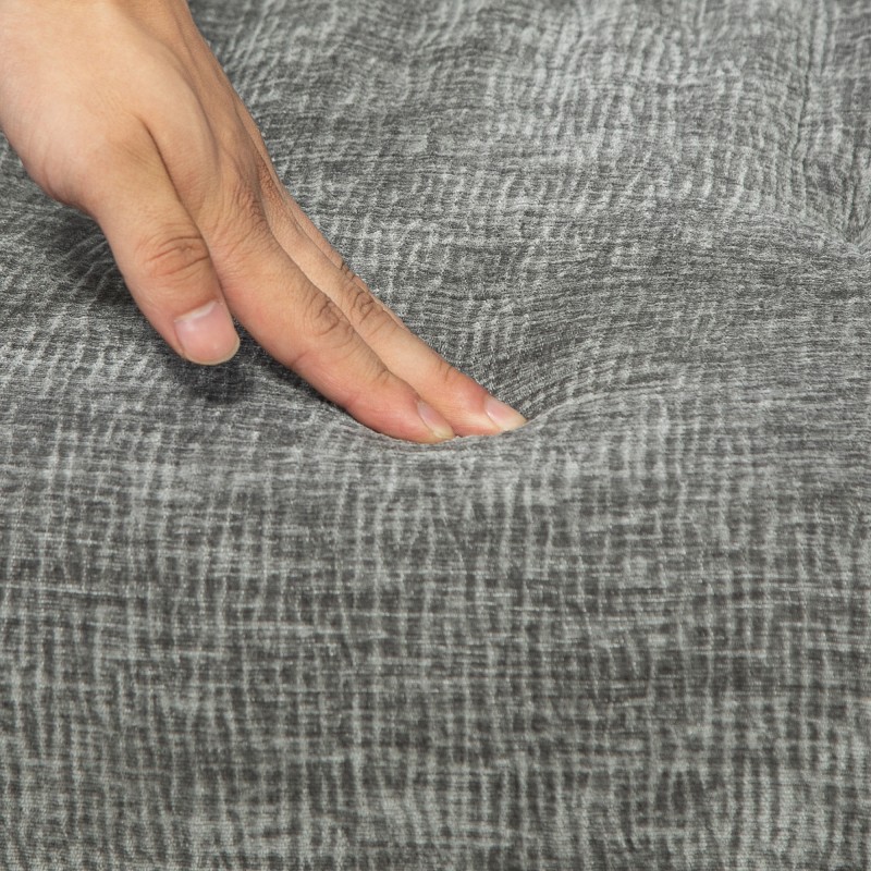 Kääntyvä nojatuoli 360°, paksu pehmuste, kangasverhoilu, teräsjalat, tummanharmaa