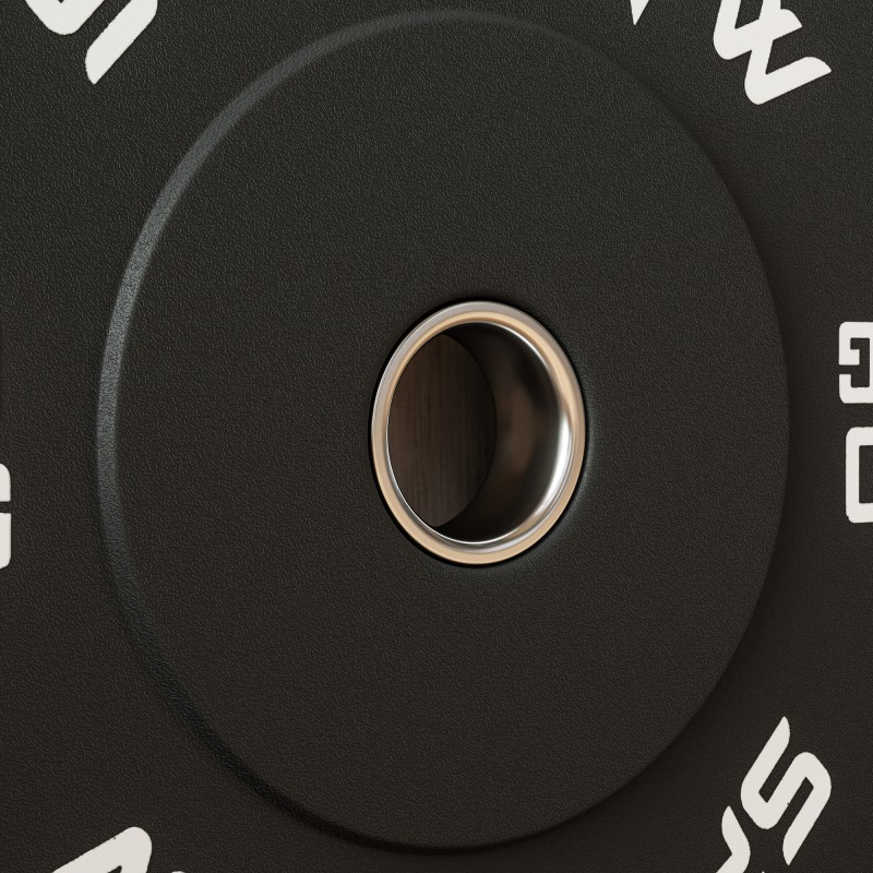 Levypainosarja voimaharjoitteluun 2 x 10 kg kumipinnoitettu olympiamitta musta