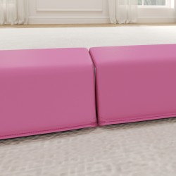 Tasapainopalkki lapsille ja aikuisille, taittuva EVA-ydin, 2,4 m, max 80 kg, vaalea punainen