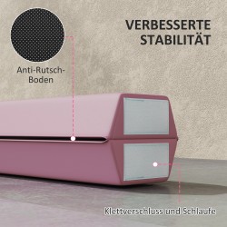 Tasapainopalkki voimisteluun, taittuva 2,4 m, EVA-ydin, liukumaton pohja, 3+ v, max 80 kg, rosa