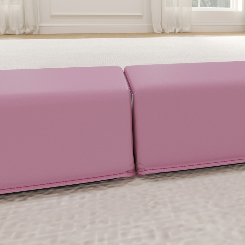 Tasapainopalkki voimisteluun, taittuva 2,4 m, EVA-ydin, liukumaton pohja, 3+ v, max 80 kg, rosa