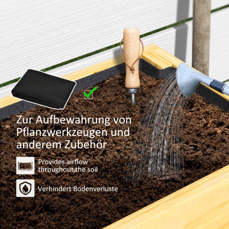 Viljelylaatikko hyllyllä ulkokäyttöön, havupuuta, 100 x 30 x 70,5 cm, luonnonpuu