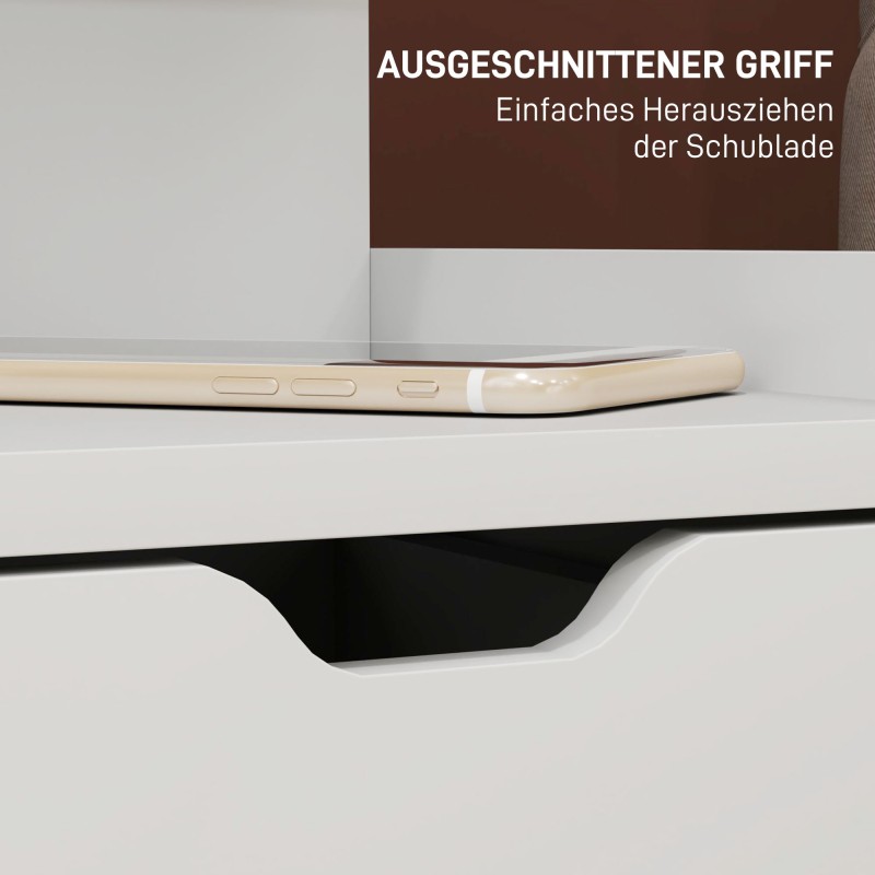 Yöpöytä 2 laatikkoa ja avohylly 40x30x60 cm lastulevy valkoinen