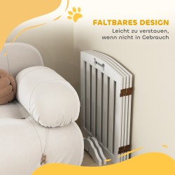 Vapaasti seisova koiraportti tukijaloilla MDF 207,5 x 30 x 61 cm valkoinen