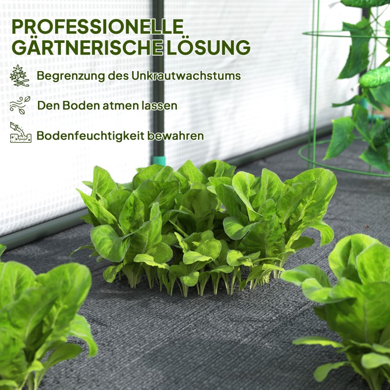 Seinustakasvihuone muovi ja teräs 300 x 80 x 157 cm valkoinen