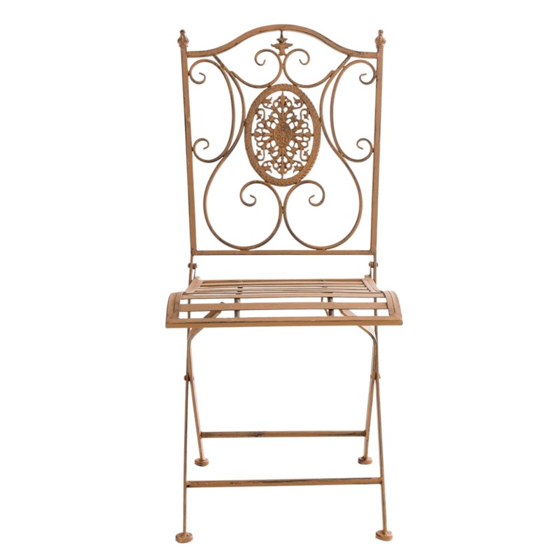 Taitettavat antiikkipatinoidut rautapuutarhatuolit Sibell, 2 kpl