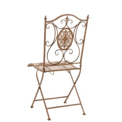 Taitettavat antiikkipatinoidut rautapuutarhatuolit Sibell, 2 kpl