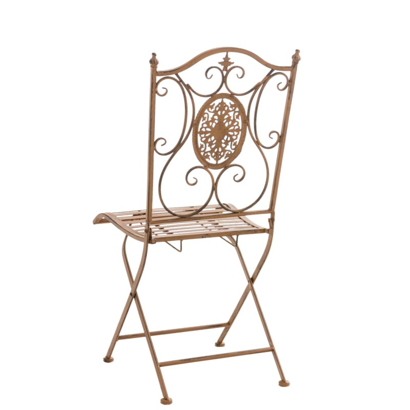 Taitettavat antiikkipatinoidut rautapuutarhatuolit Sibell, 2 kpl