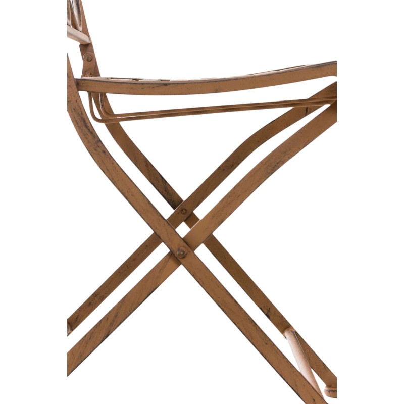 Taitettavat antiikkipatinoidut rautapuutarhatuolit Sibell, 2 kpl